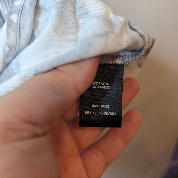 NWT TORRID AVA STRETCH CHALLIS GRAY TIE DYE CAMI TOP 1X Women - Picture 8 of 10